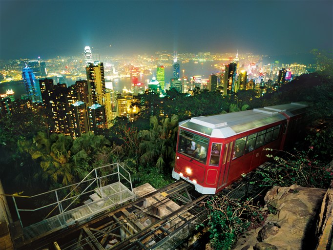 Peak Tram At Night