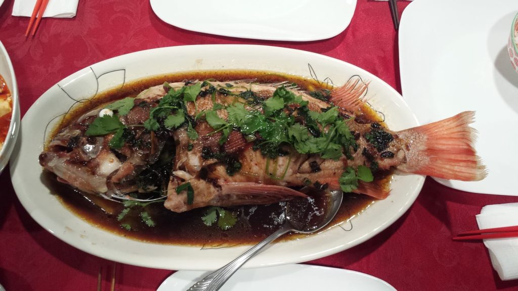 steamed fish