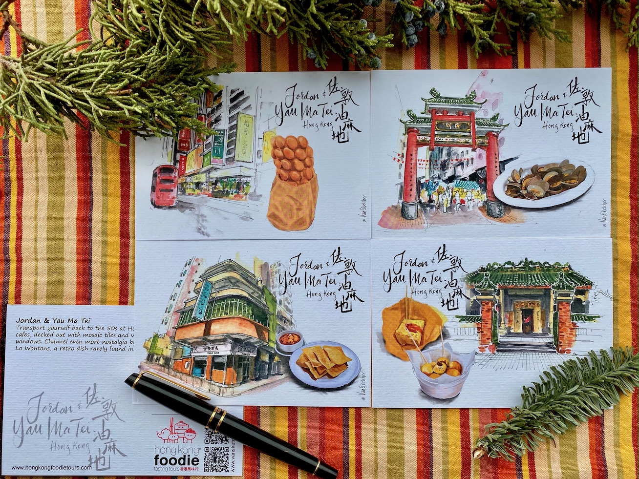 Jordan & Yau Ma Tei Foodie Postcards
